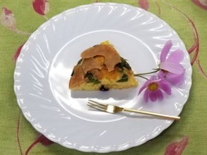 スナップえんどうで簡単ケーキ.JPG