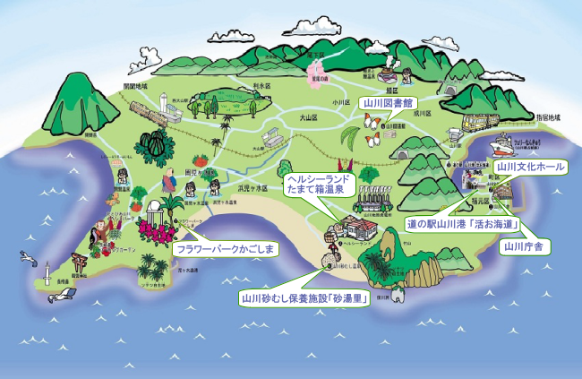 公共施設マップ山川エリア